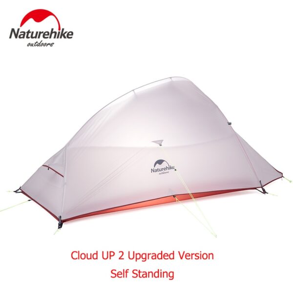 Naturehike Upgraded Cloud Up 2 Ultralight Tent Free Standing 20D Fabric Camping Tents For 2 Person With free Mat NH17T001-T